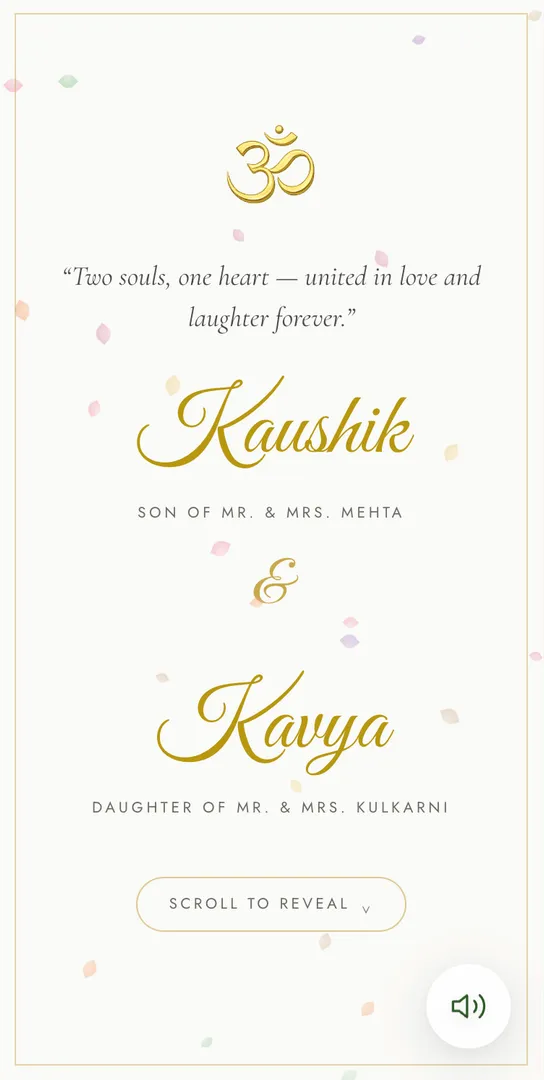 The With All Our Love invitation
